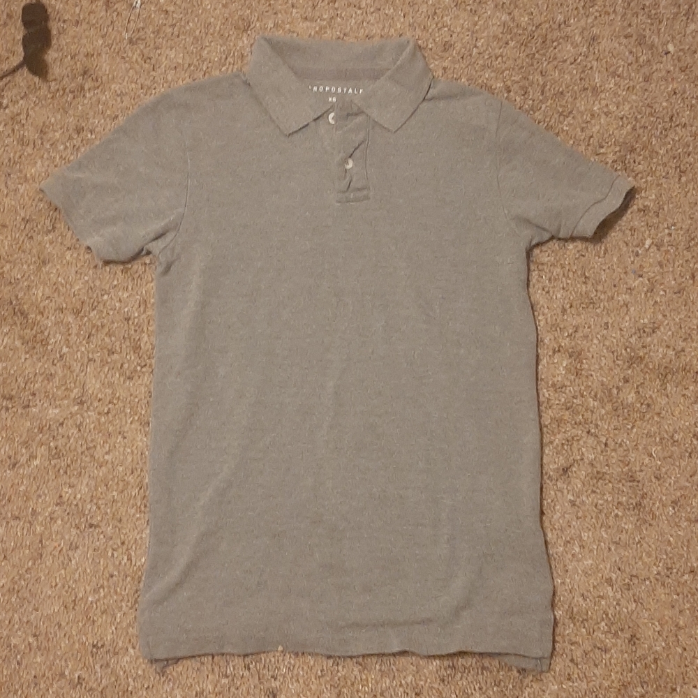 Grey collared shirt